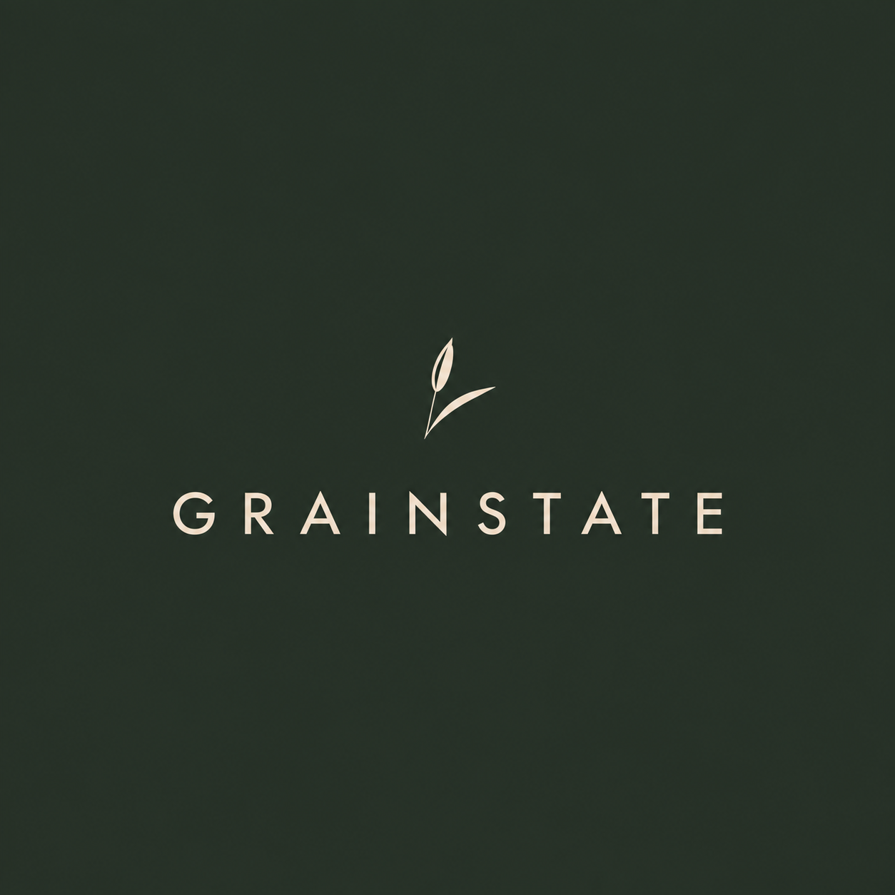 GRAINSTATE single-grain emblem and wordmark